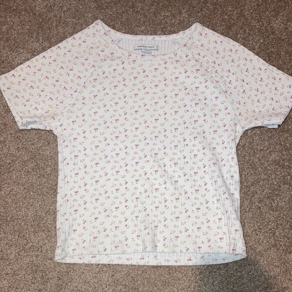 Floral American Eagle Tee